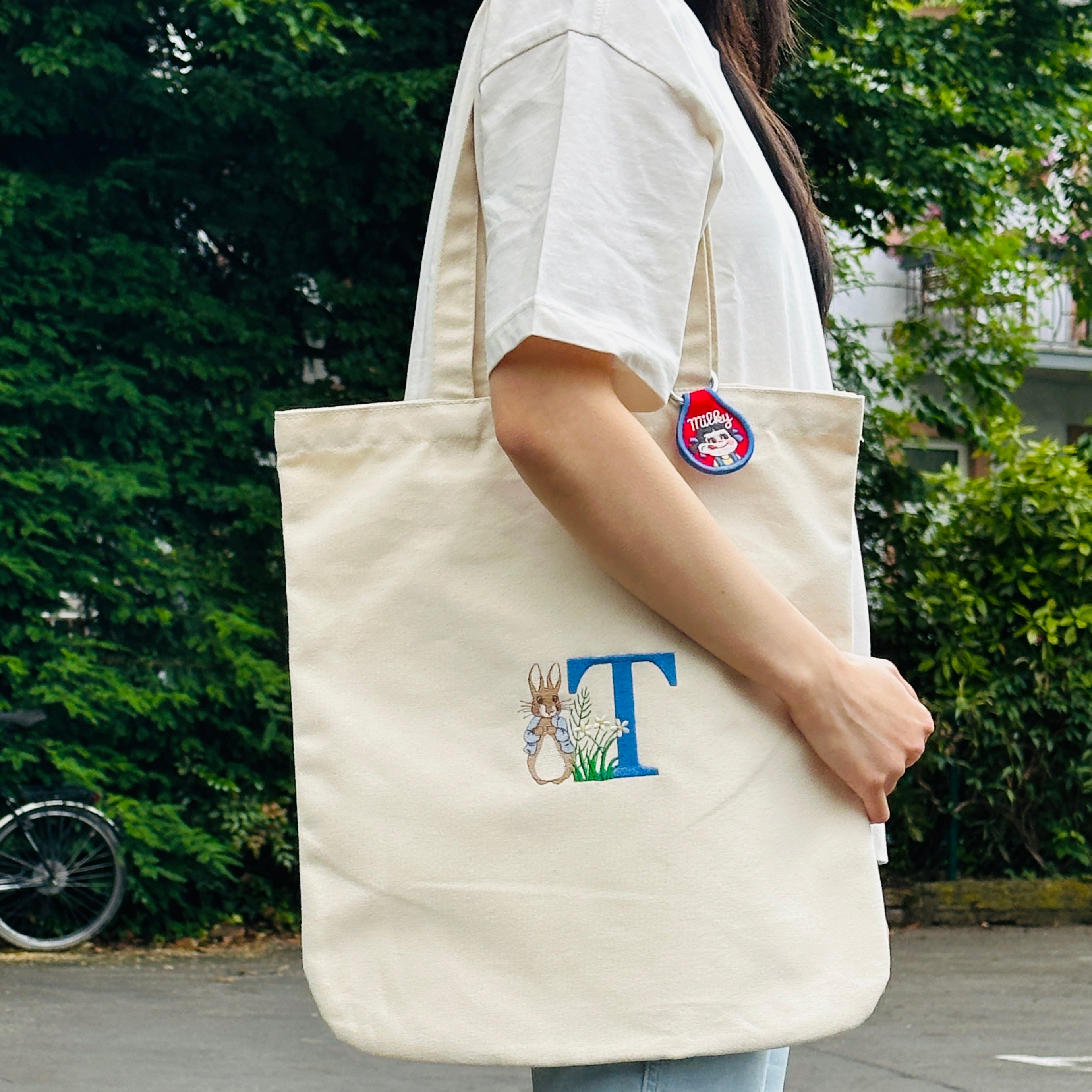Personalised Peter Rabbit Initial Tote Bag